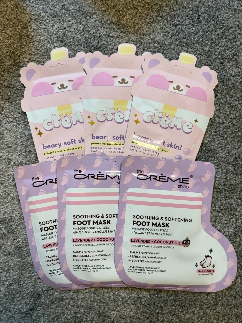 The Créme Shop Face & Foot Mask Bundle